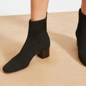 Everlane Women’s Stretch Rib Knit Glove Bootie in Black